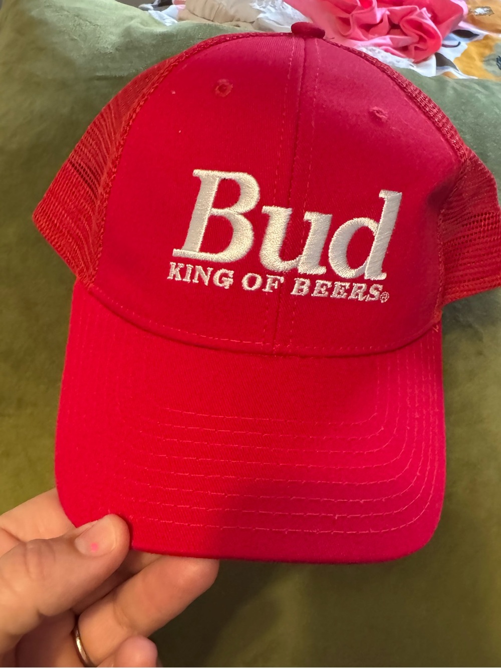 Red Bud ‘King of Beers' Mesh-Back Trucker Hat